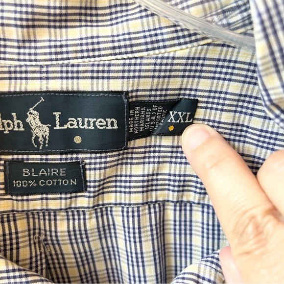 Ralph Lauren men’s Blaire plaid button down shirt - Picture 6 of 8